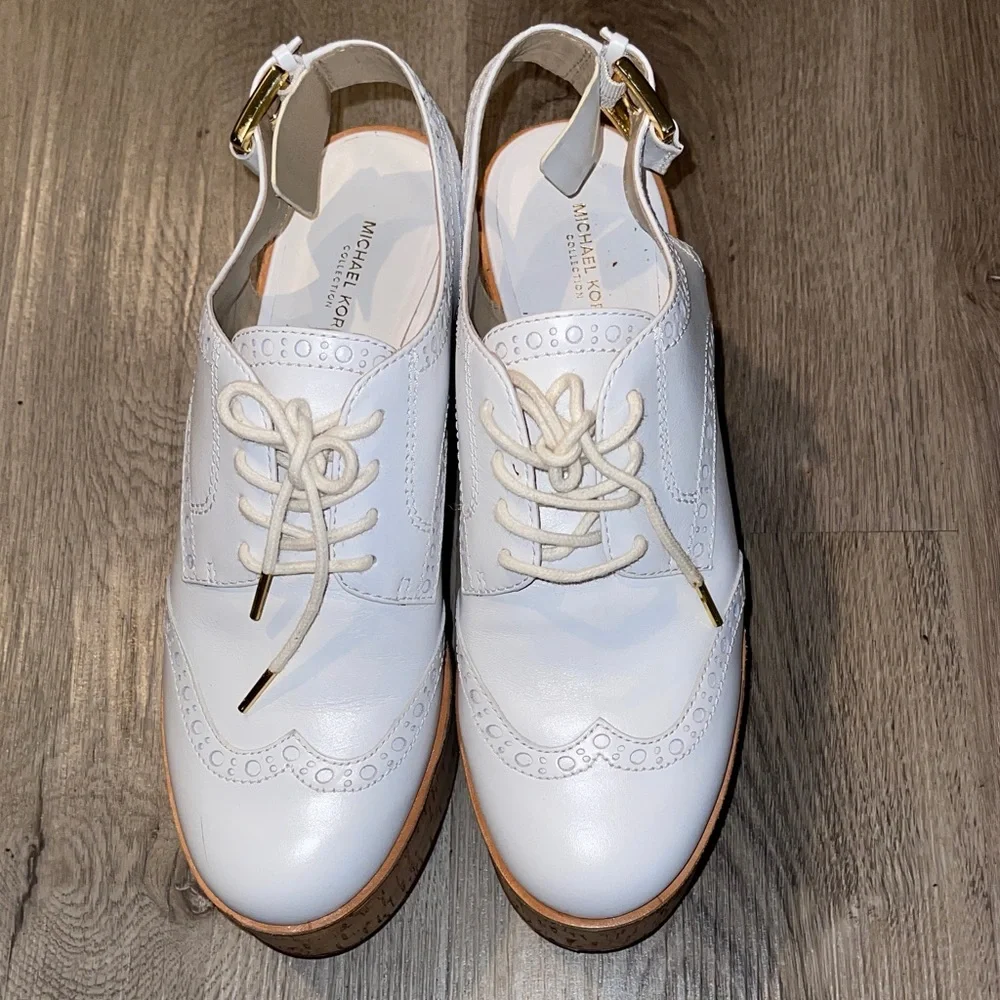Michael Kors Collection Lex Platform Oxford Slingbacks 39.5